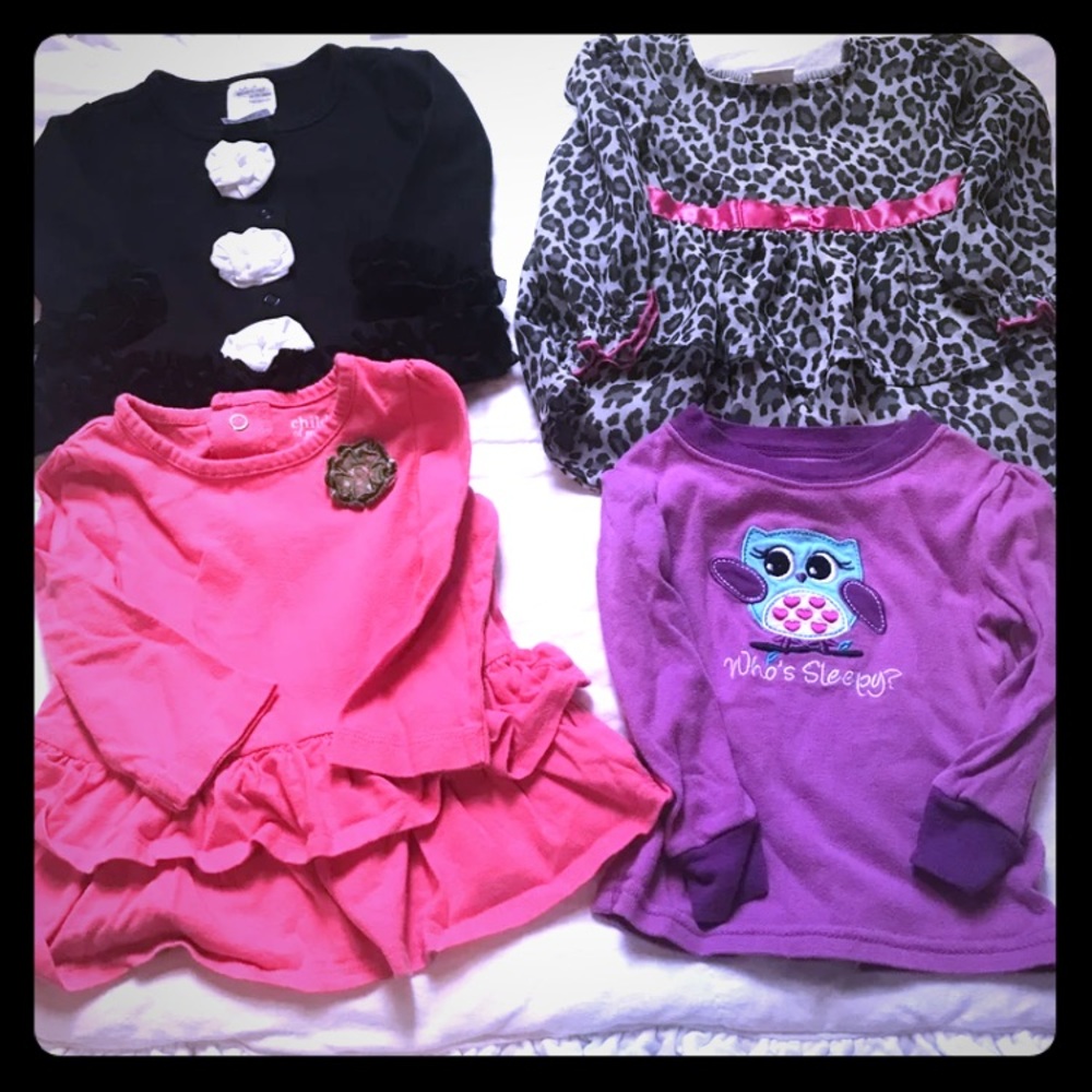 Baby girl 6-9 month shirts